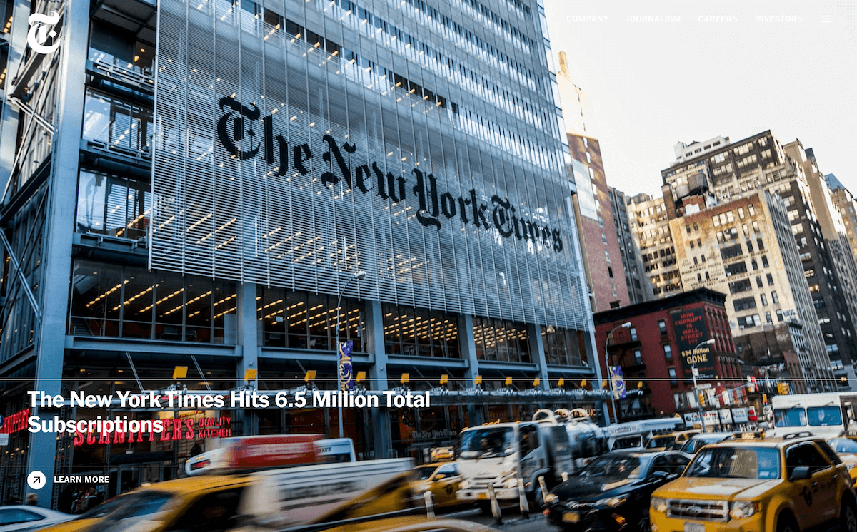 New york time ใช้ wordpress