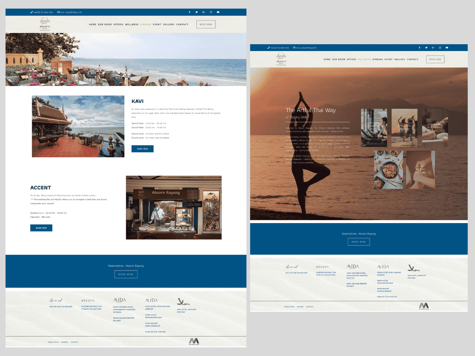 Aksorn Rayong Website Design